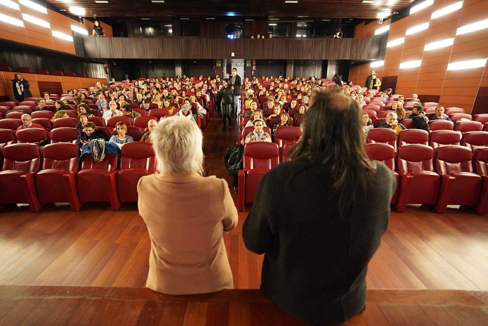 Imagen de archivo de una de las proyecciones del Festival CiBRA de 2019 en el auditorio Liberbank de la calle Talavera de Toledo