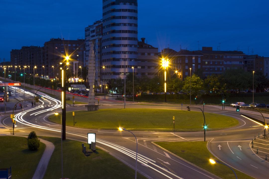 Rotonda situada al final de la Avenida Constitución.