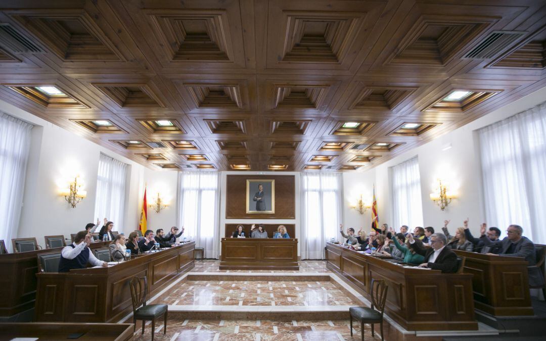 Pleno en el Ayuntamiento de Gandia 