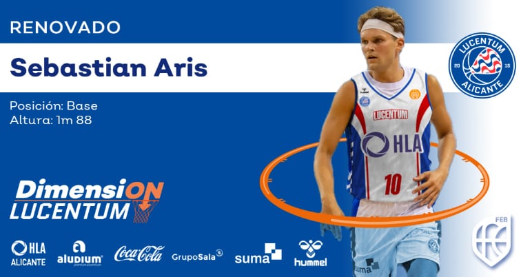 Sebastian Aris renueva en el HLA Alicante