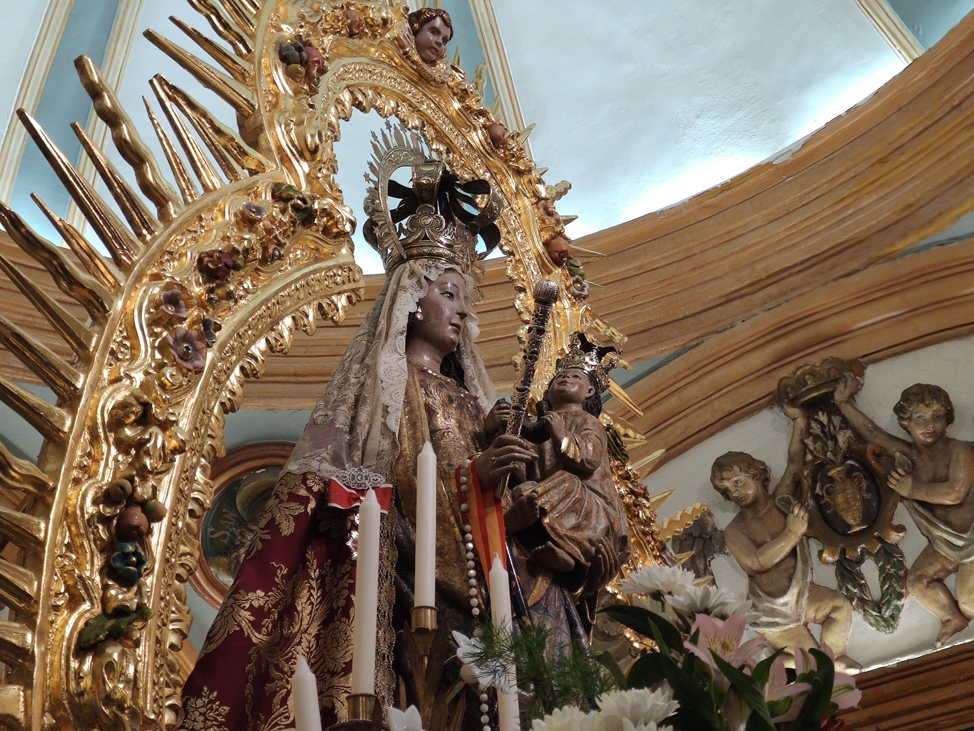 La Patrona de Baeza, la Virgen del Alcázar, en la Parroquia de San Andrés