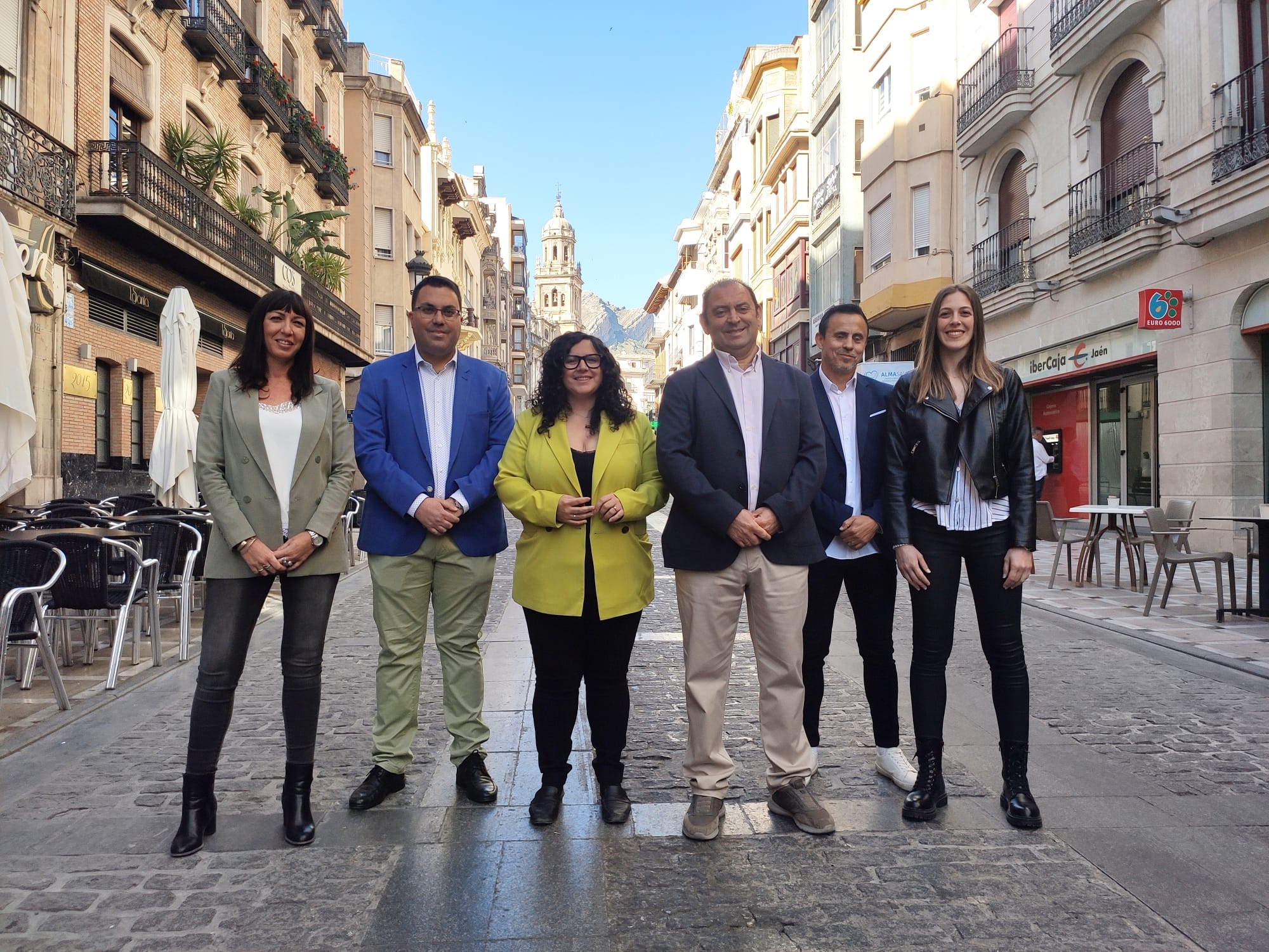 Los seis primeros miembros de la candidatura de Ciudadanos en la capital jiennense