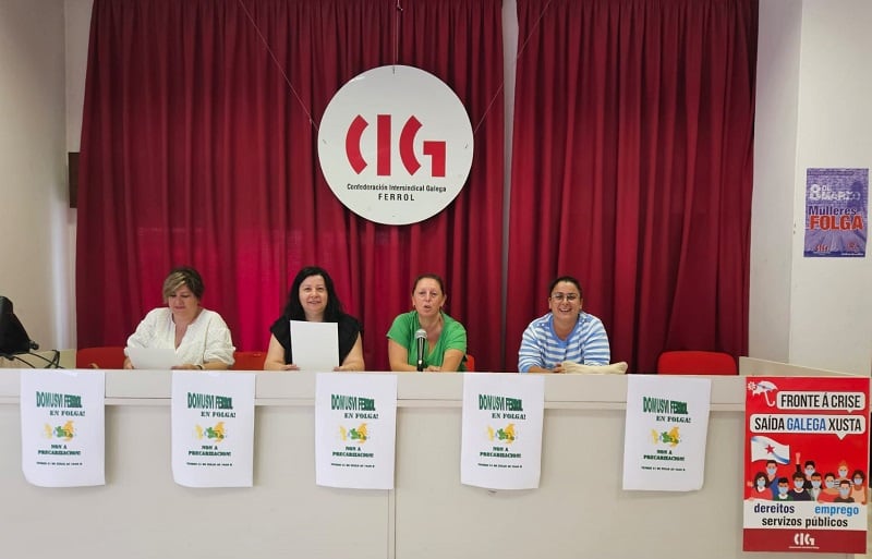 Rueda de prensa para anunciar el calendario de movilizaciones (foto: CIG)