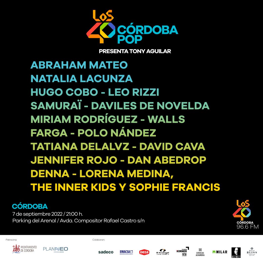 Arte Final Los 40 Córdoba Pop 2022