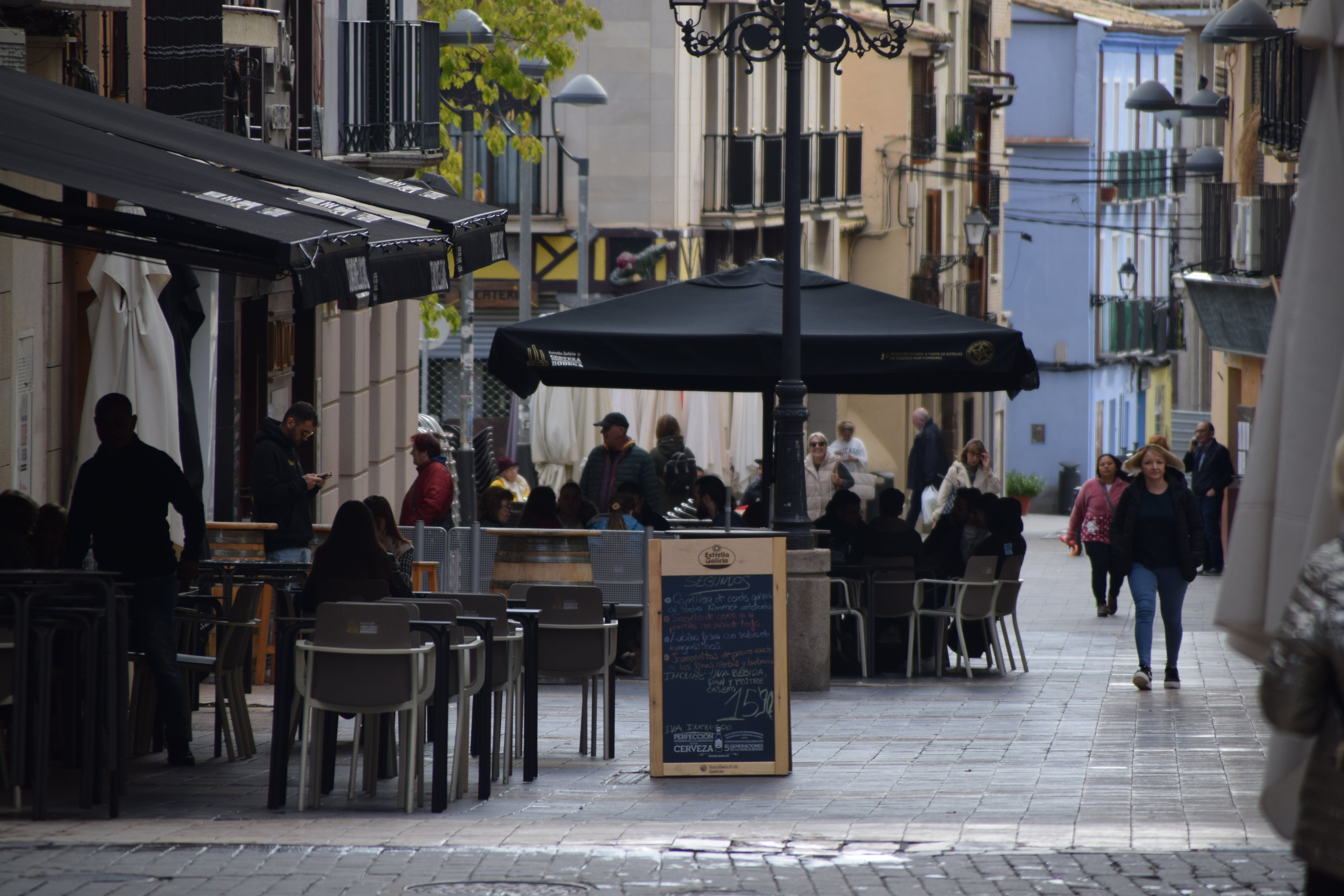 Terrazas situadas en la calle Padre Huesca