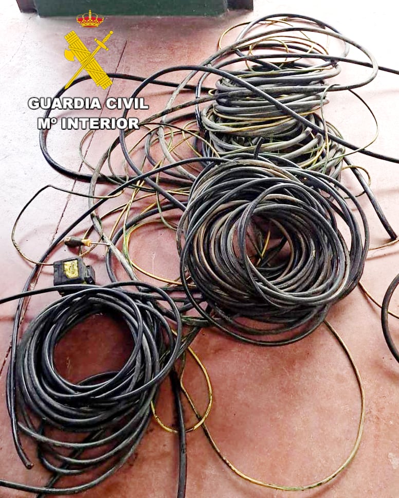 La Guardia Civil pudo recuperar 200 metros de cable sustraído en Santa Cruz de Bezana