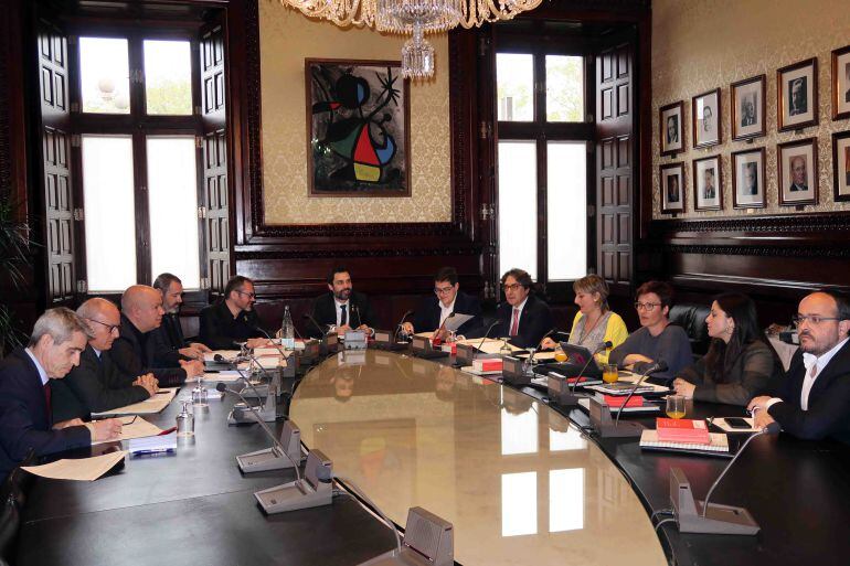 La Mesa del Parlament de Catalunya en una fotografía de archivo