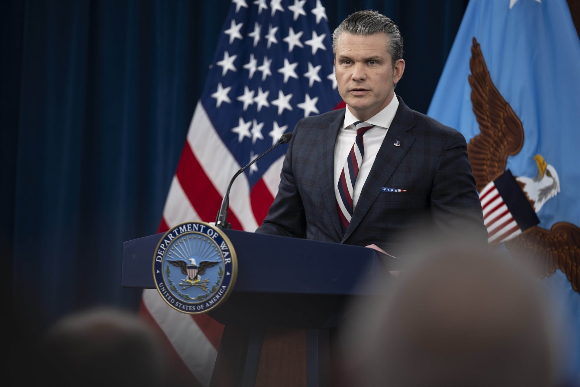 El secretario de Guerra de EEUU, Pete Hegseth