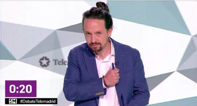 El candidato de Unidas Podemos, Pablo Iglesias.