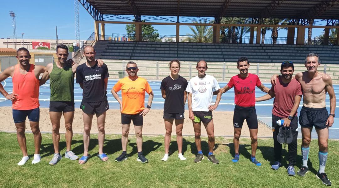 Grupo de atletas entrenados por Franc Beneyto.