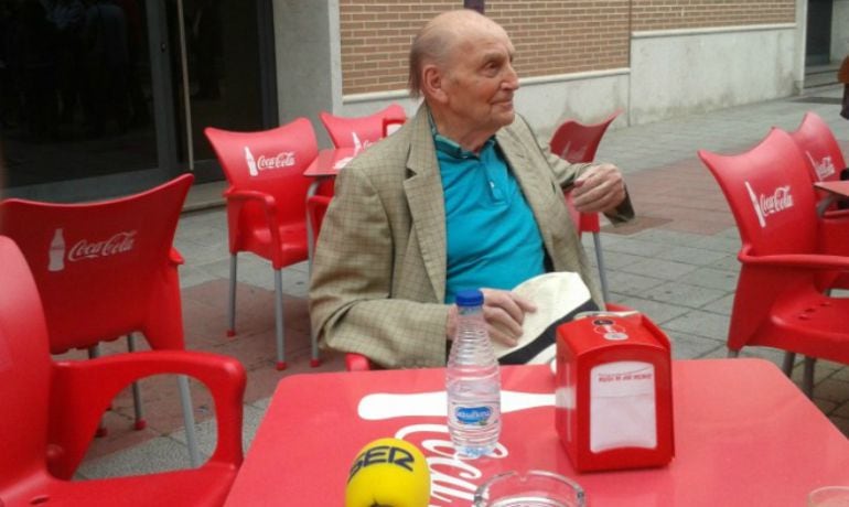 Marcos Ana, durante su visita a Valladolid en 2014