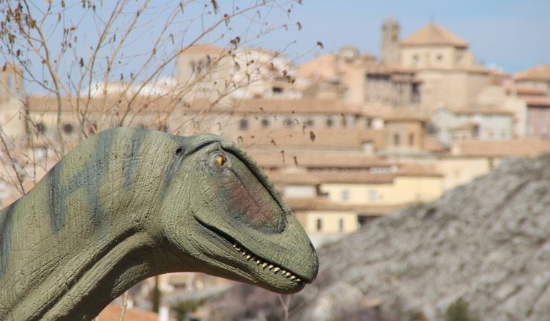 Réplica de &quot;Concavenator&quot;, el dinosaurio más famoso de Cuenca, en el Museo de Paleontología