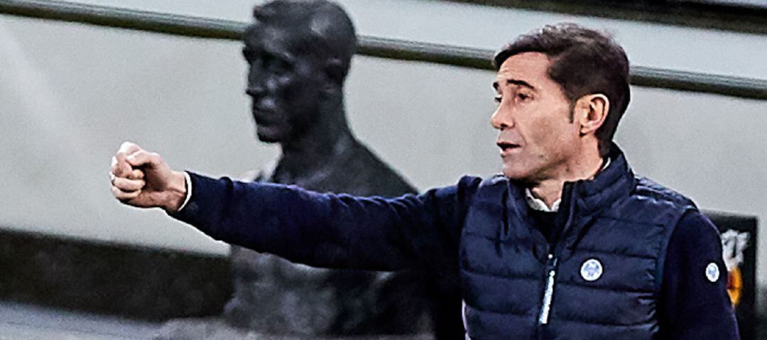 Marcelino Garcia Toral, head coach of Athletic Club, during the Spanish league, La Liga Santander, football match played between Athletic Club and Villarreal CF at San Mames stadium on February 21