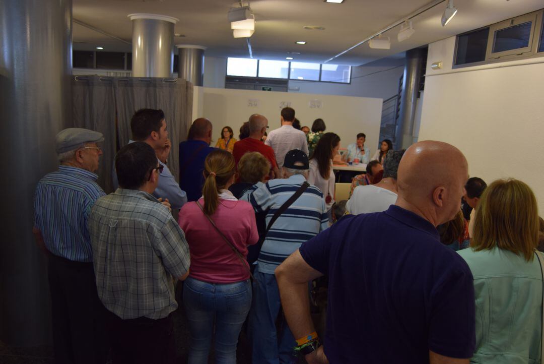 Imagen del Centro Cultural de Lorca durante la mañana del 28M