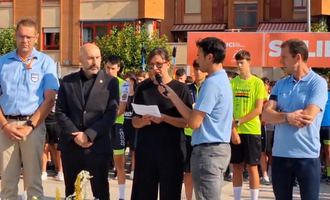 Homenaje en Aranda Iván Mélendez Luque, joven ciclista fallecido en la Vuelta Júnior a la Ribera del Duero