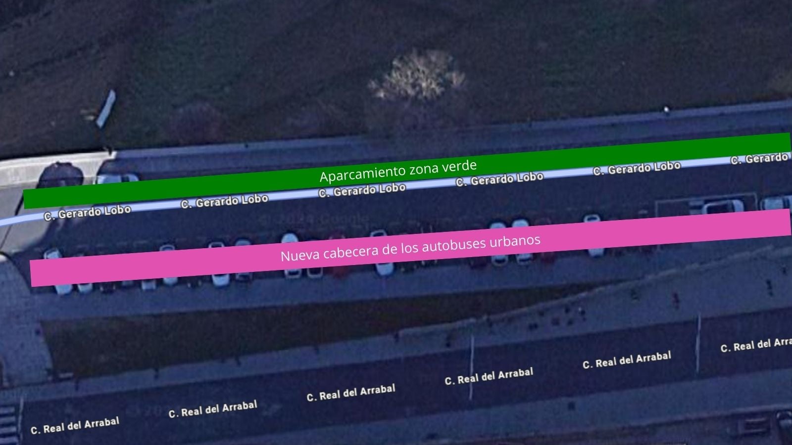 Mapa de cómo quedaría la reestructuración de la calle Gerardo Lobo de Toledo