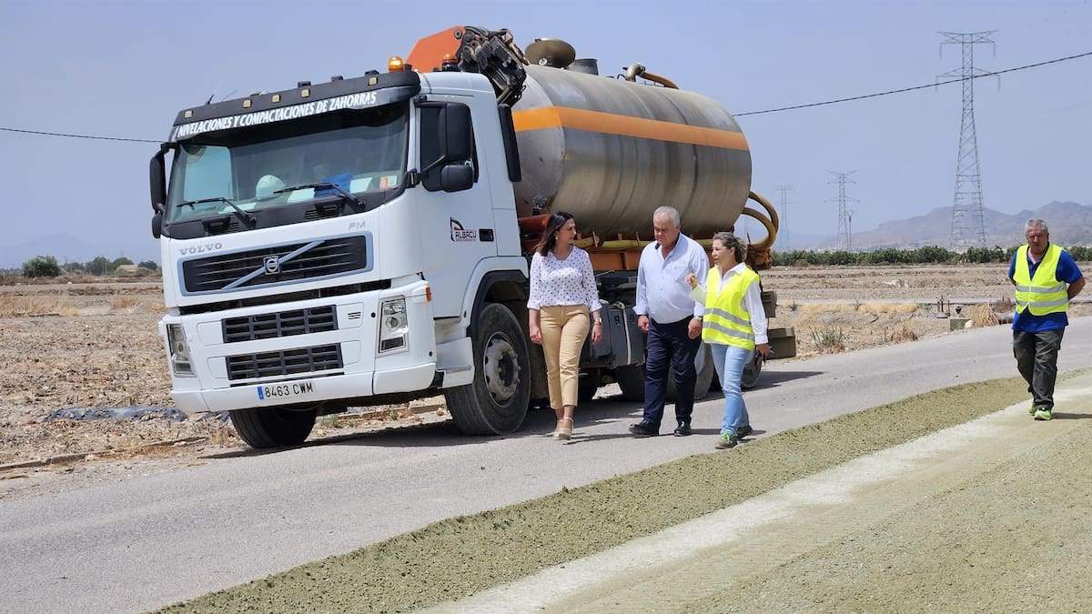 El Gobierno regional destina más de 650.000 euros para la renovación de cinco kilómetros de caminos rurales en Totana