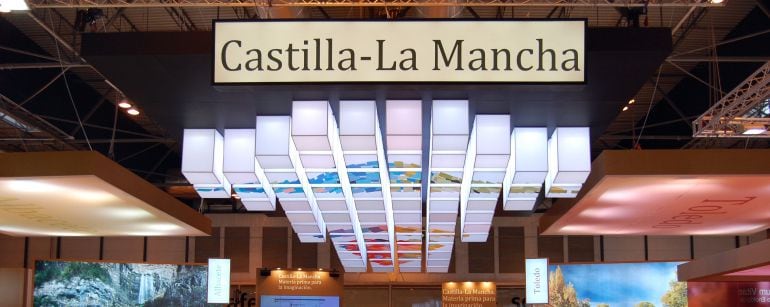 Imagen del stand de Castilla-La Mancha en Fitur en 2010
