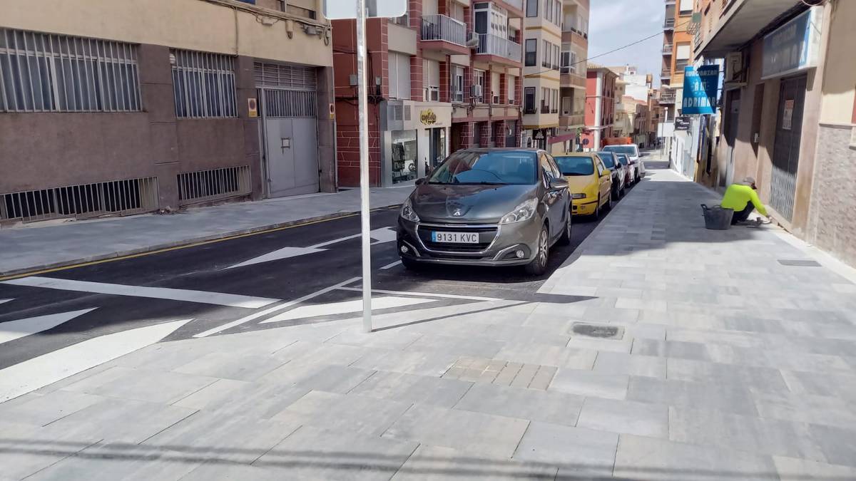 Obras calle José María Soler. Archivo