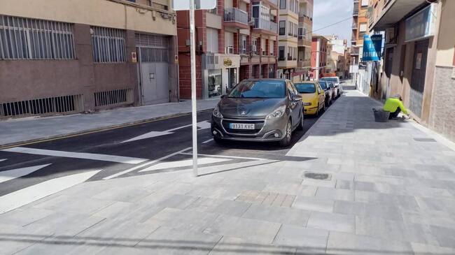 Obras calle José María Soler. Archivo