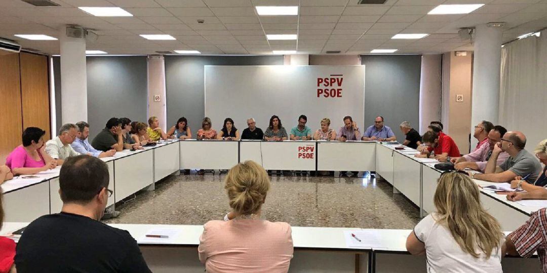 Reunión del comité provincial del PSPV en una imagen reciente