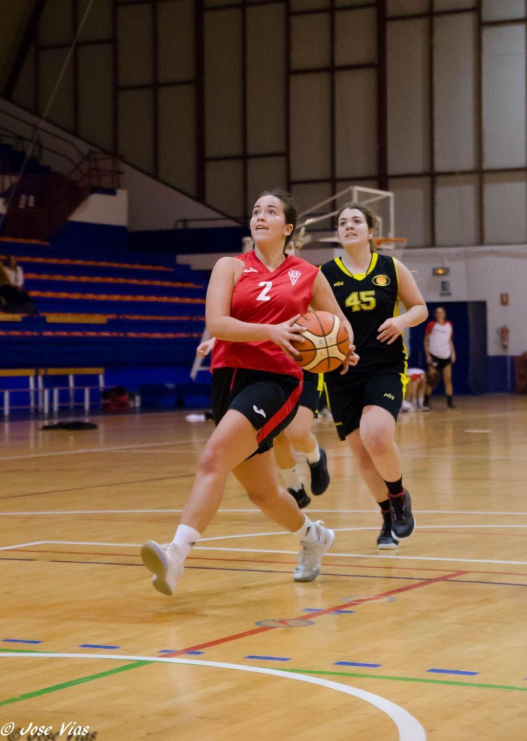 Carmen Casas durante un partido esta última temporada 