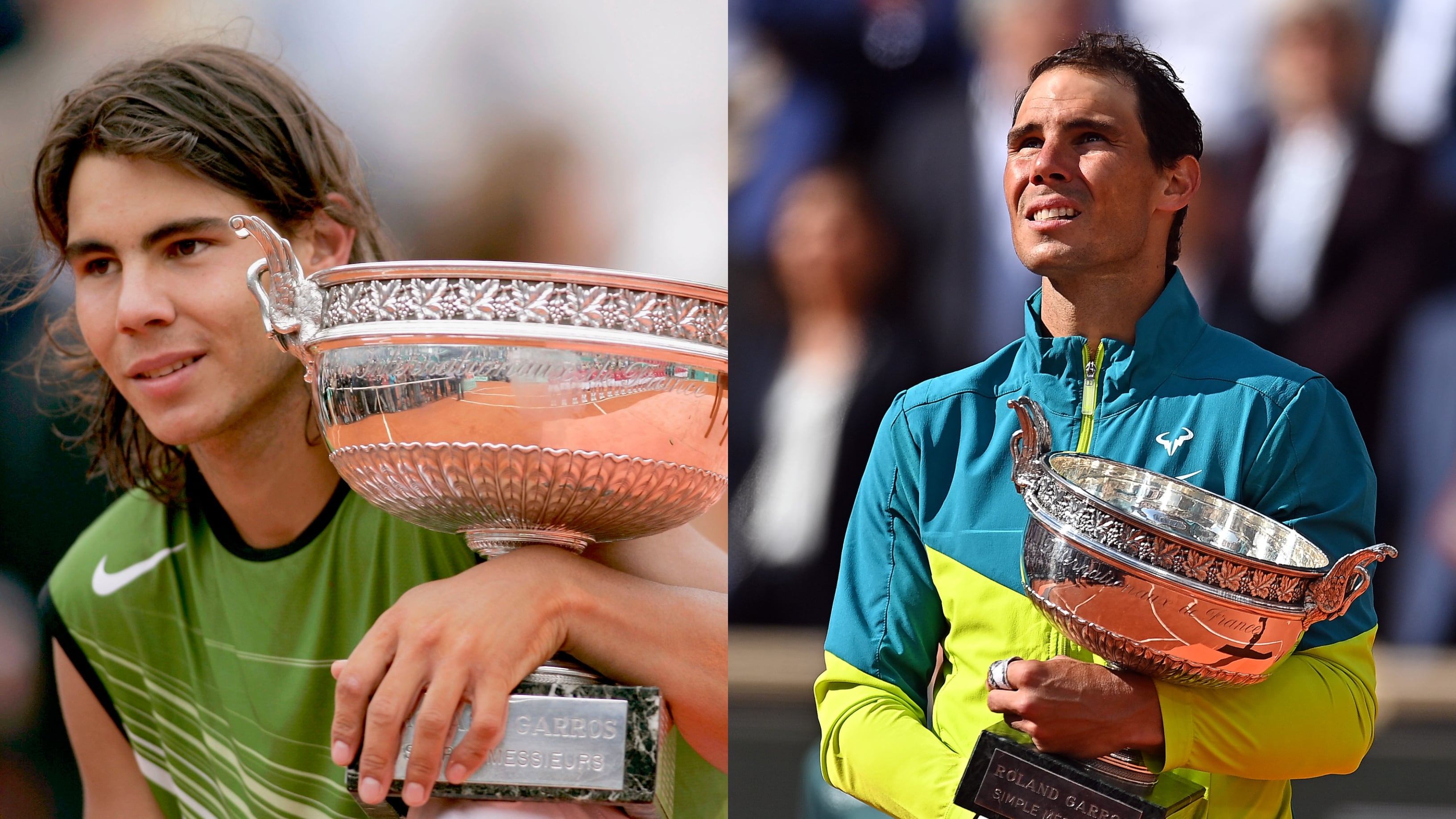 Rafael Nadal con su primer y último título de Roland Garros