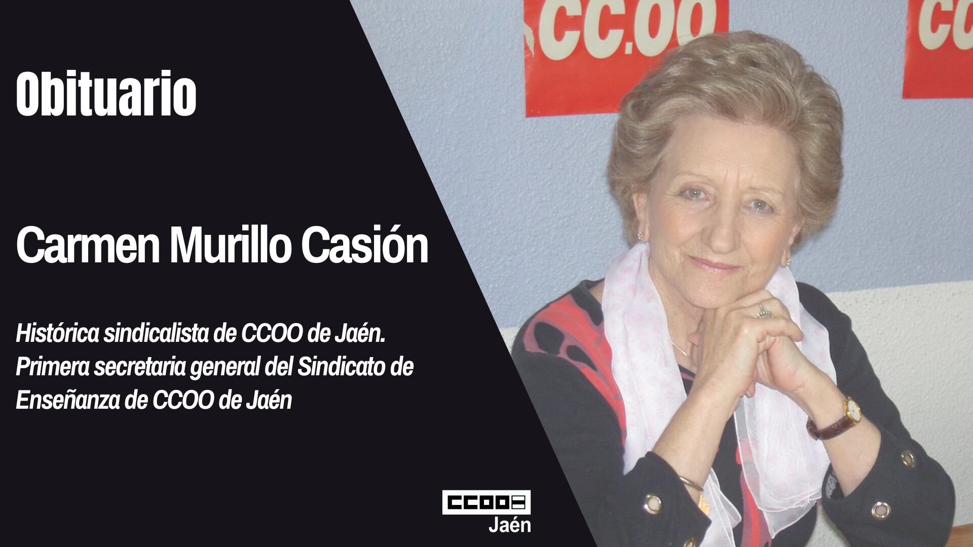 Fallece Carmen Murillo.