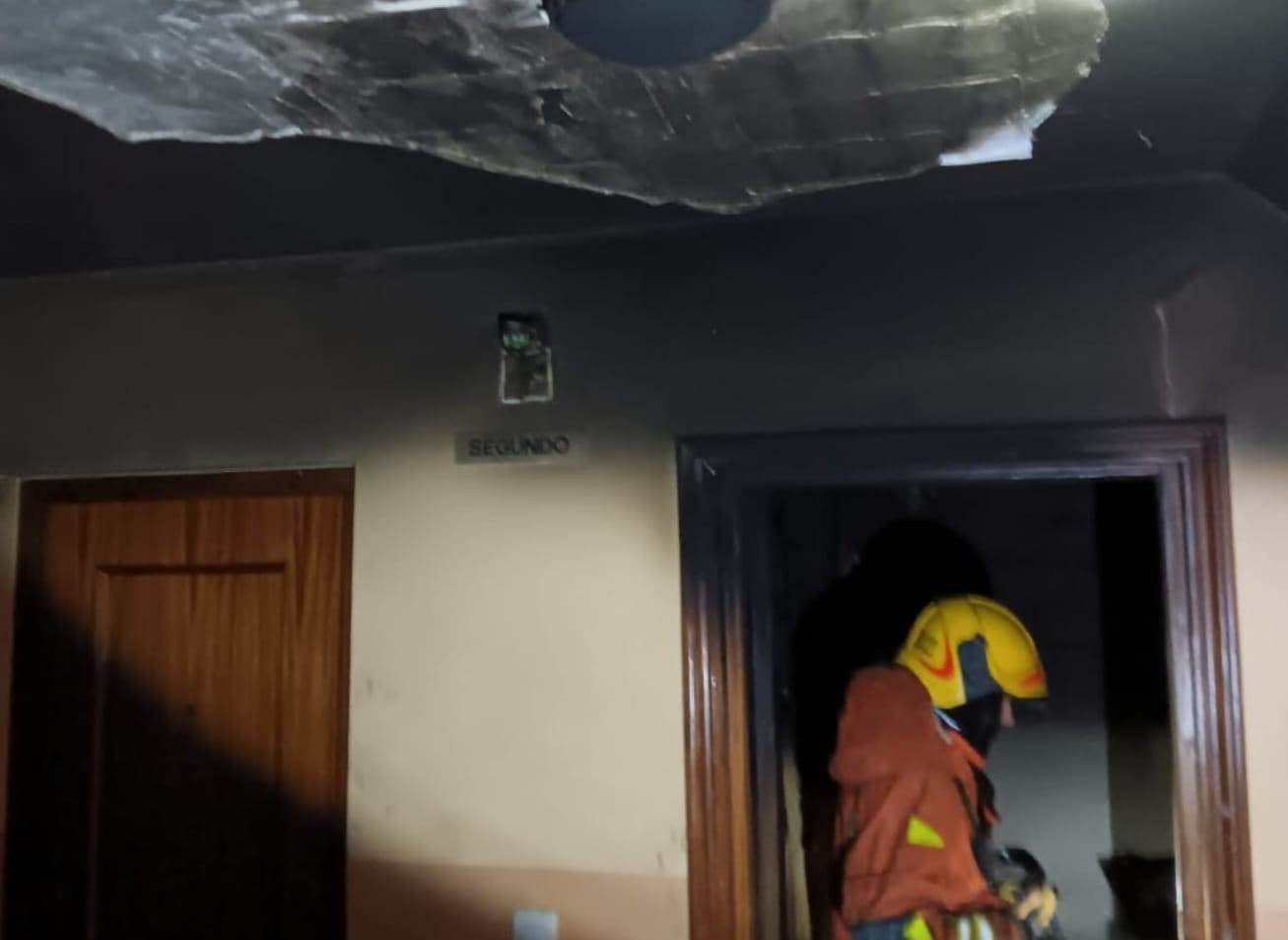 Incendio en una vivienda de Ayora