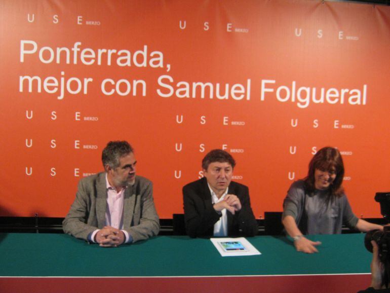 Samuel Folgueral, con Fernándo Álvarez y Cristina López