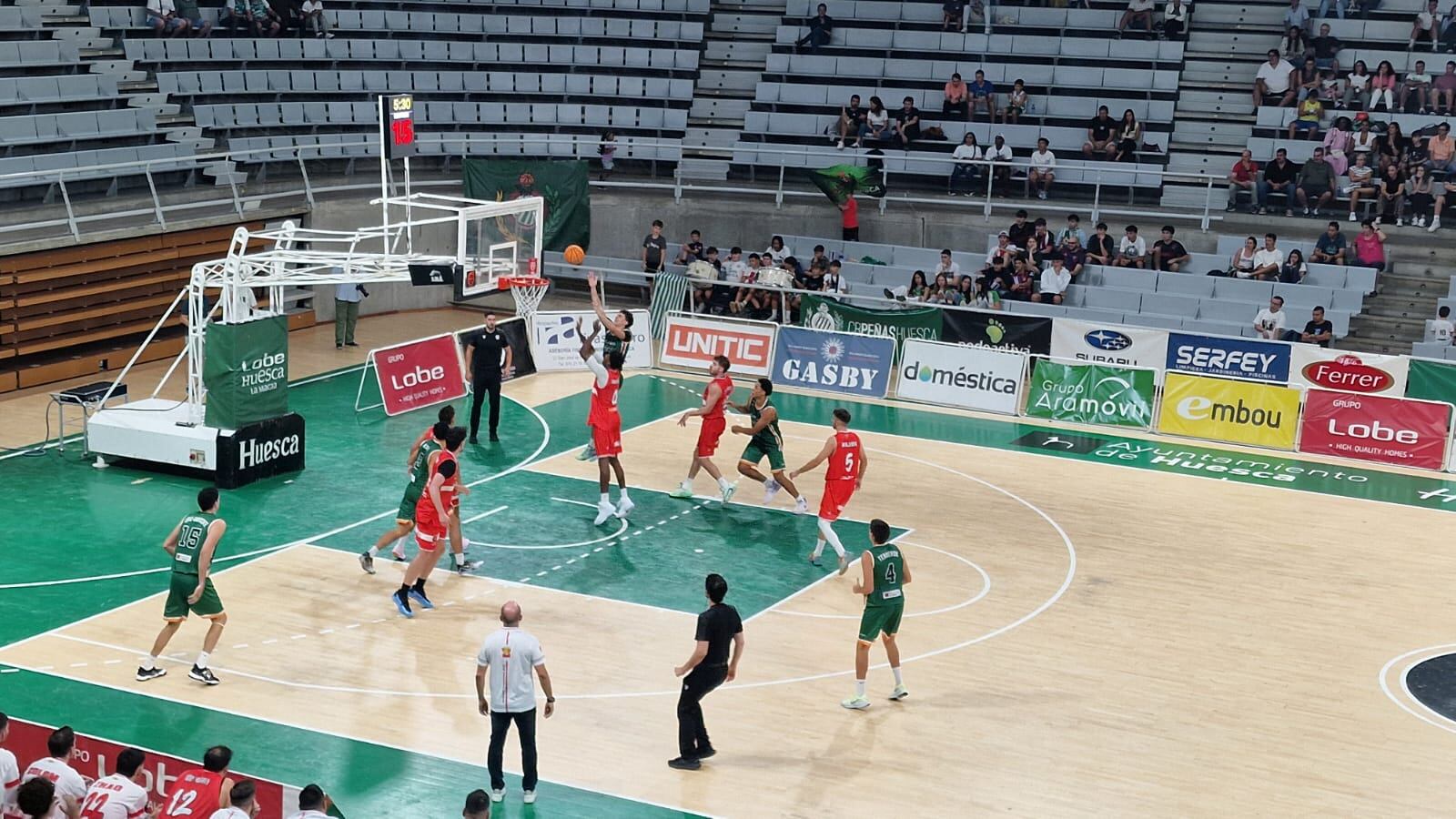 El CB Peñas solo ha podido jugar un partido en lo que llevamos de pretemporada ante CB Zaragoza en la Copa de España