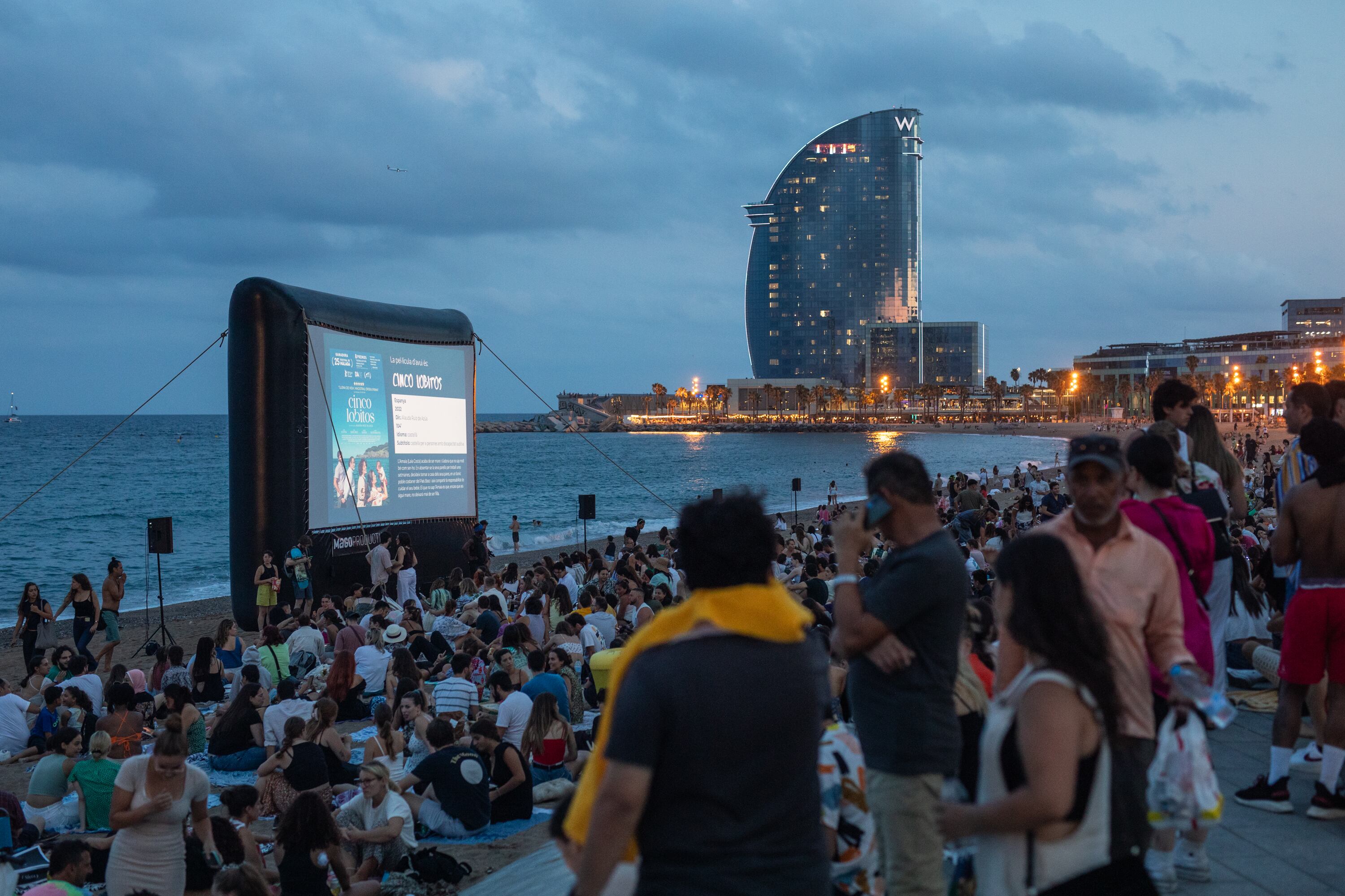 Cinema a la fresca a la Barceloneta
