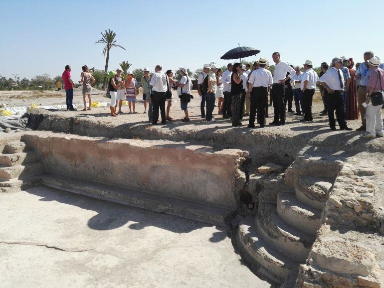 Visita esta mañana al yacimiento de La Alcudia