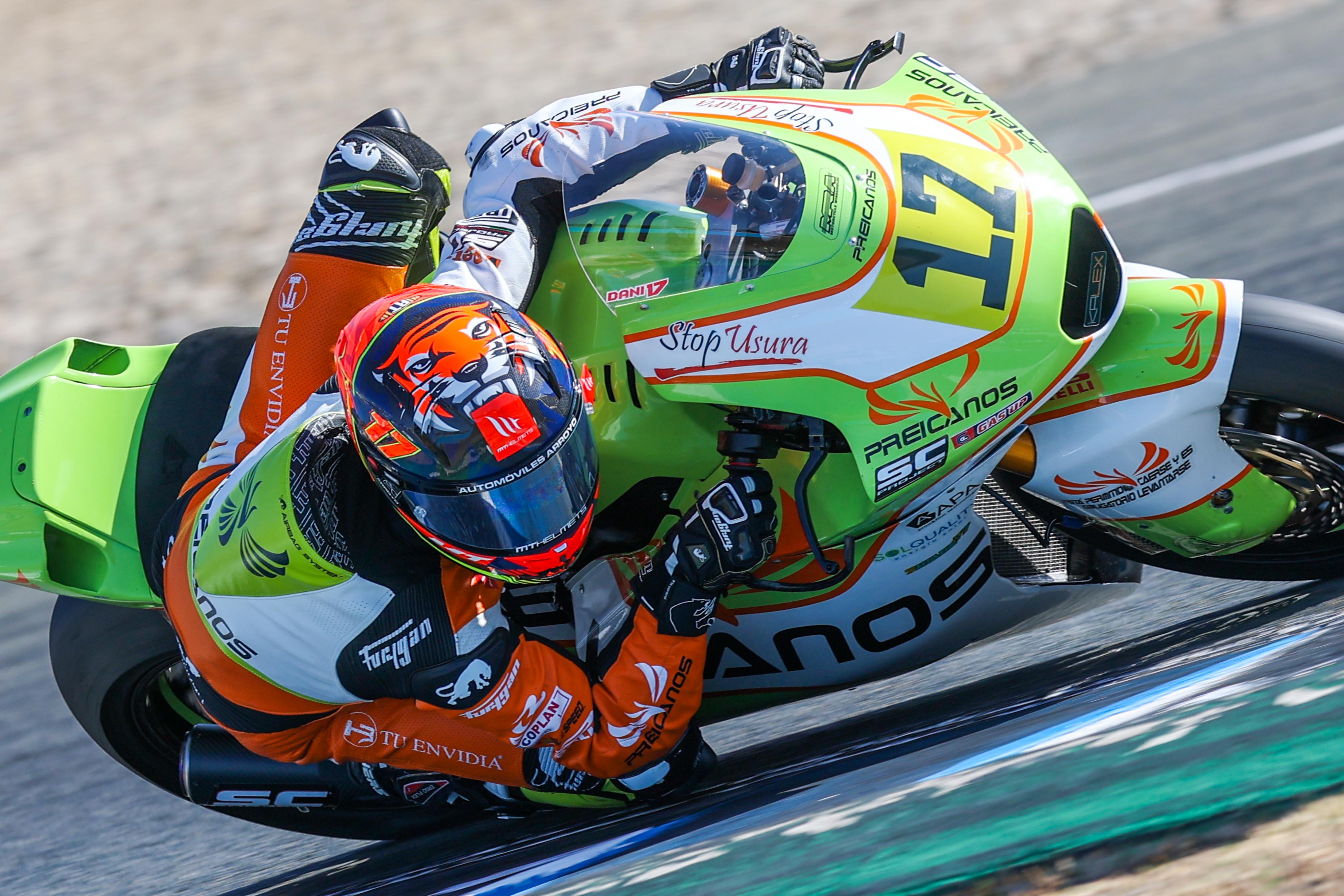 Imagen del European Talent Cup y del European Moto2 Championship disputada en el Circuito de Jerez