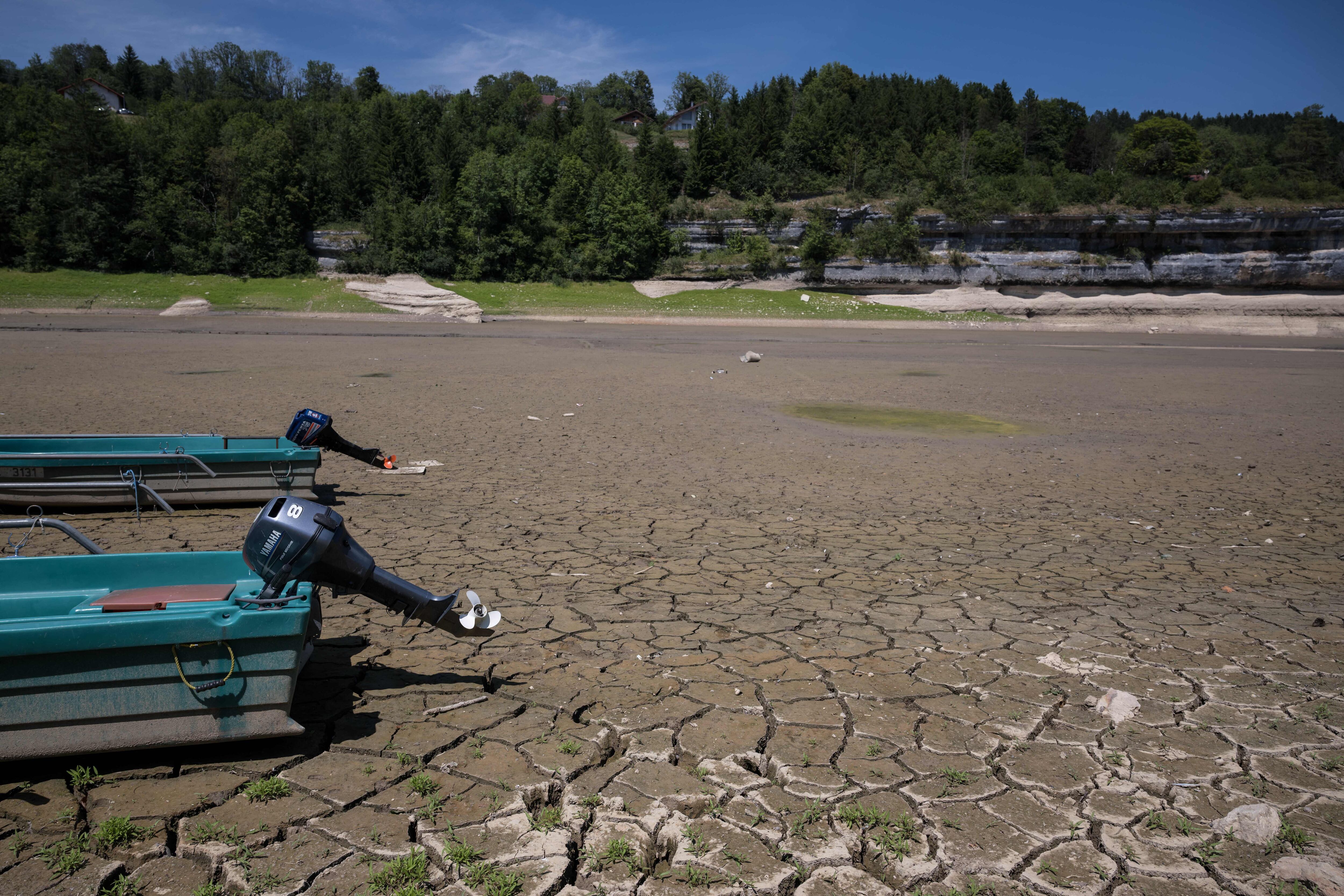 Imagen tomada el pasado 22 de julio en el Lac des Brenets, fronterizo entre Francia y Suiza.