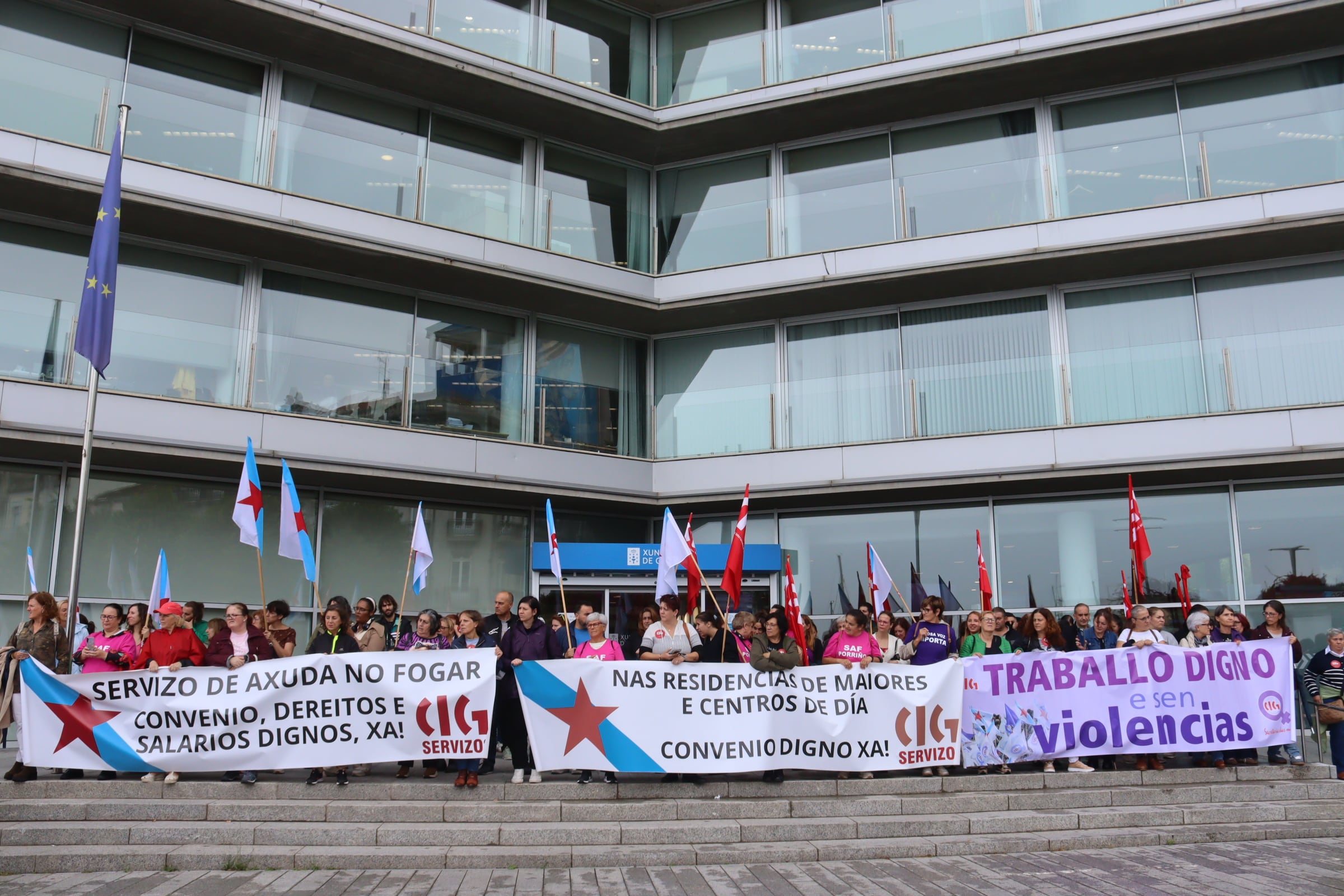 Concentración de la CIG en Vigo