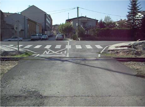 Uno de los pasos a nivel que se eliminarán en Villaquilambre