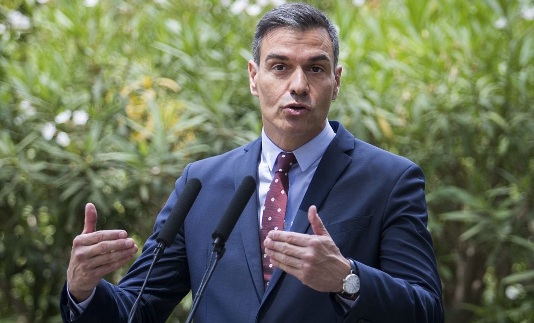 El presidente del Gobierno, Pedro Sánchez, en Palma de Mallorca.