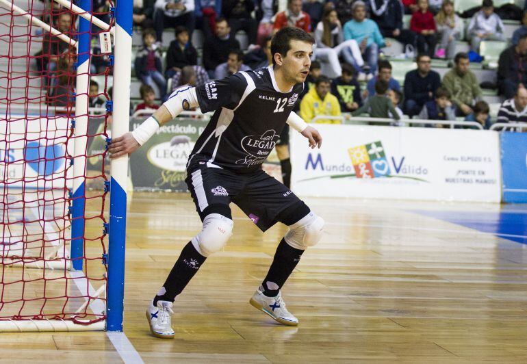 Fabio en el partido contra el Barcelona el pasado sábado.