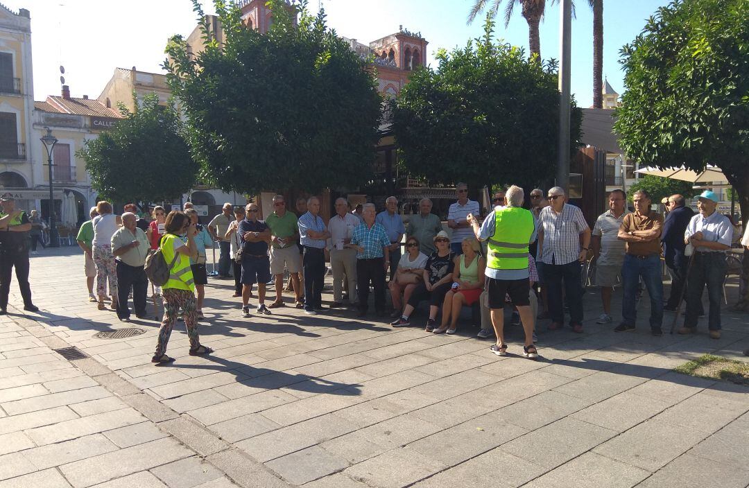 Concentración de pensionistas en Mérida