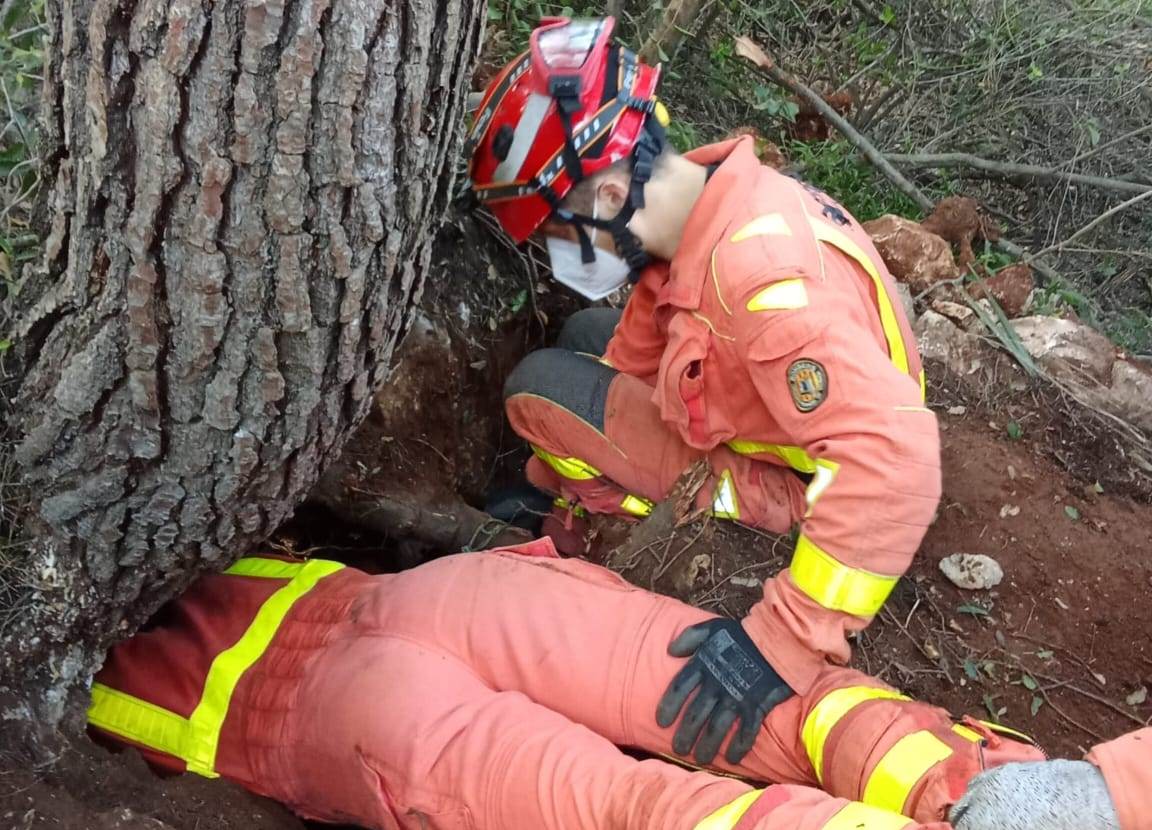 Tareas para el rescate por los bomberos de Xàtiva