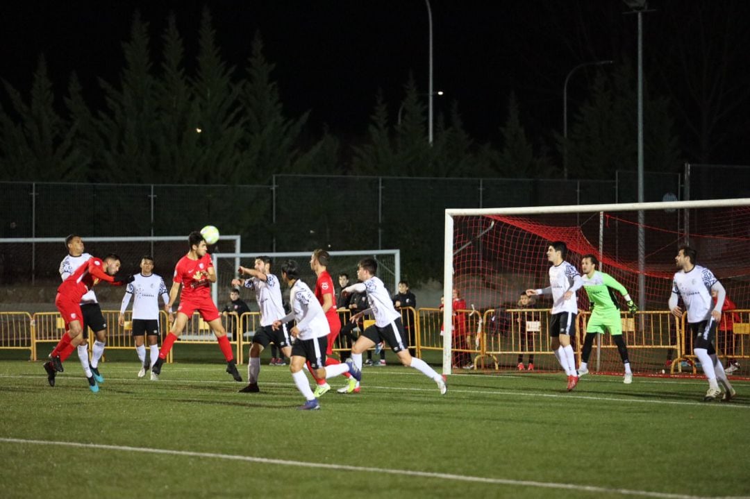 Imagen del partido ante el Salamanca CF