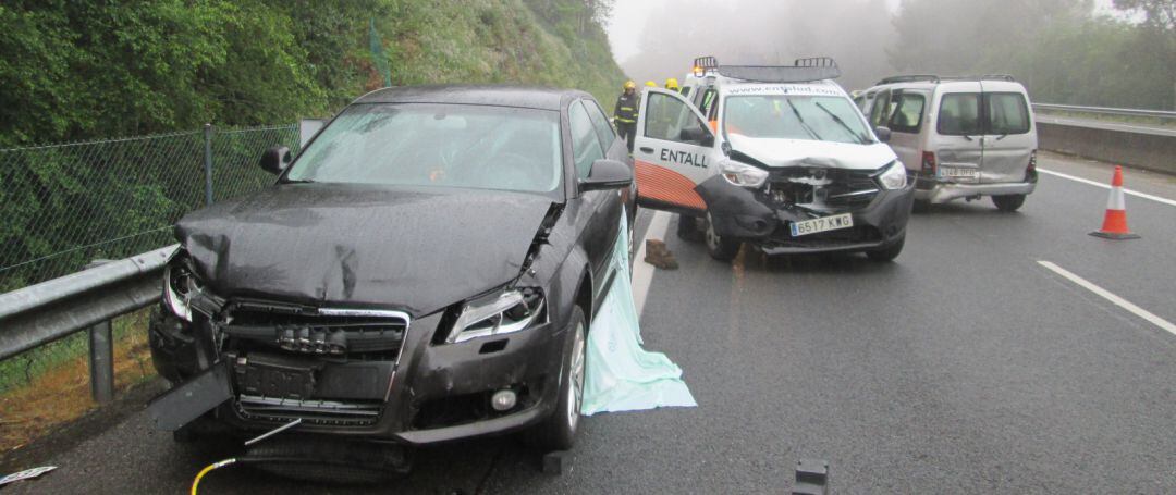 Imagen tras el accidente