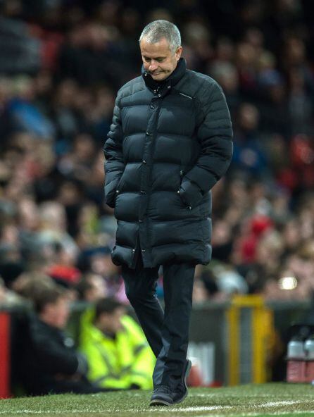 El entrenador del Manchester United, Jose Mourinho.