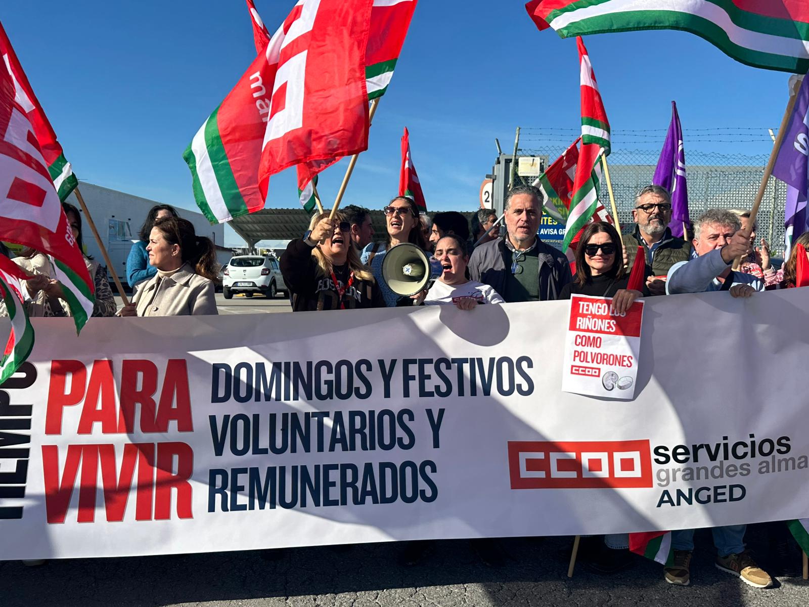 Momento de la protesta