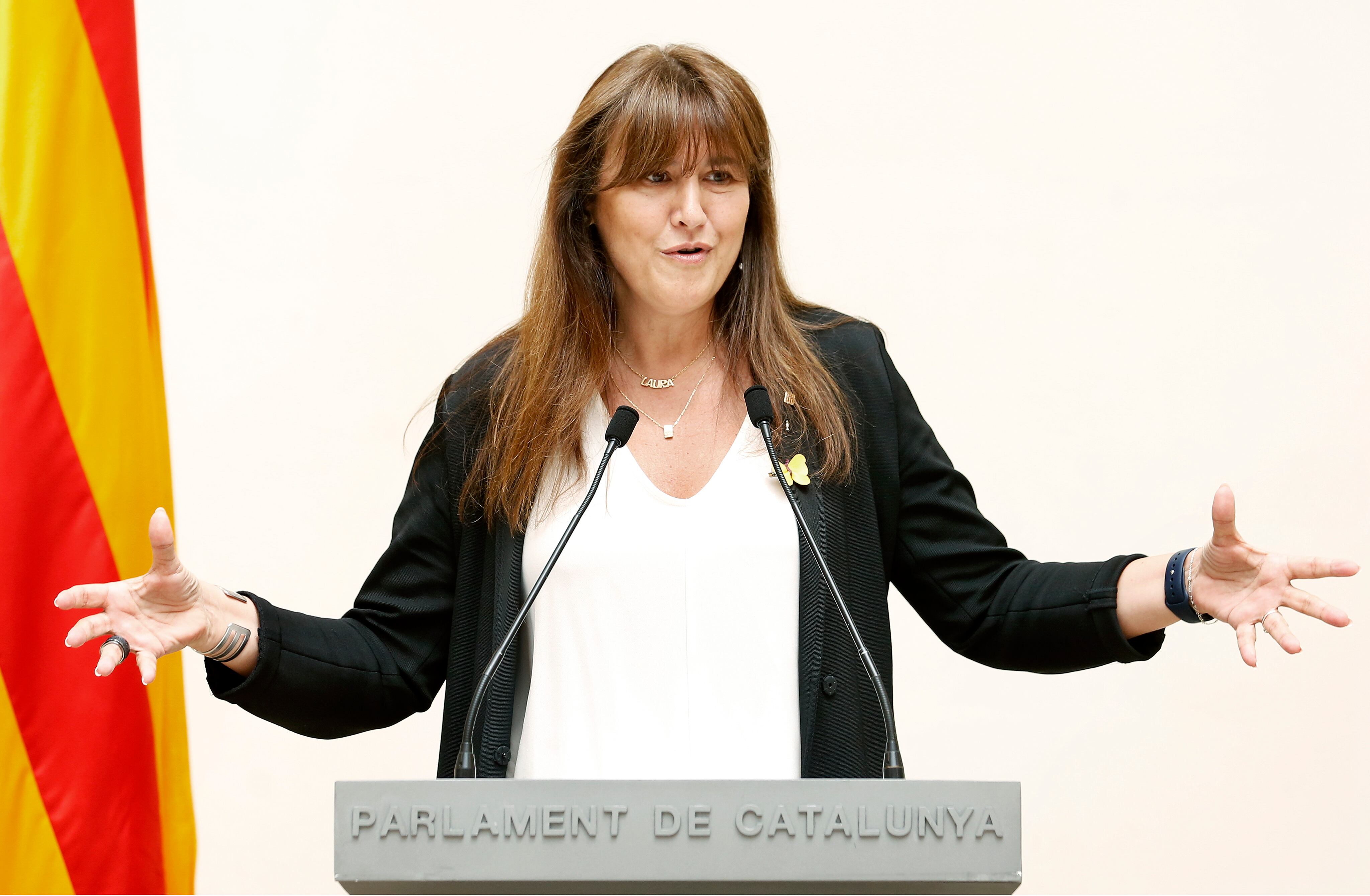 La presidenta suspendida del Parlament, Laura Borràs