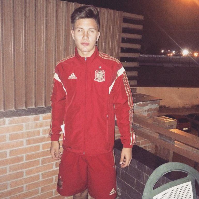 Cristo González en la concentración de la selección Sub19