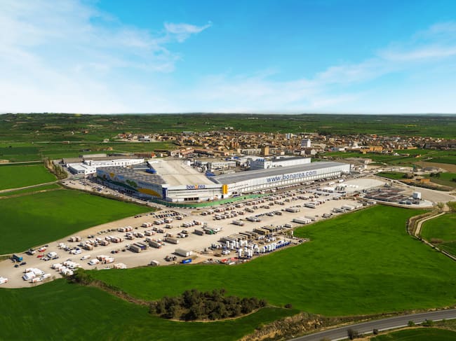 Vista àrea de les instal·lacions de bonÀrea a Guissona.