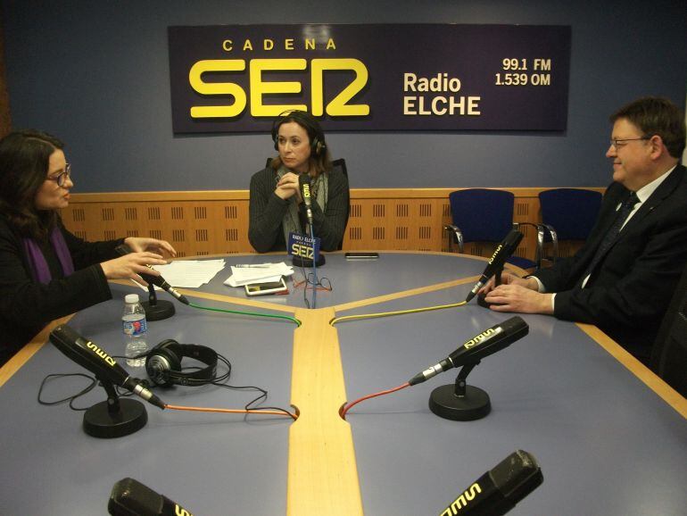 Ximo Puig y Mónica Oltra han estado en Hoy por Hoy