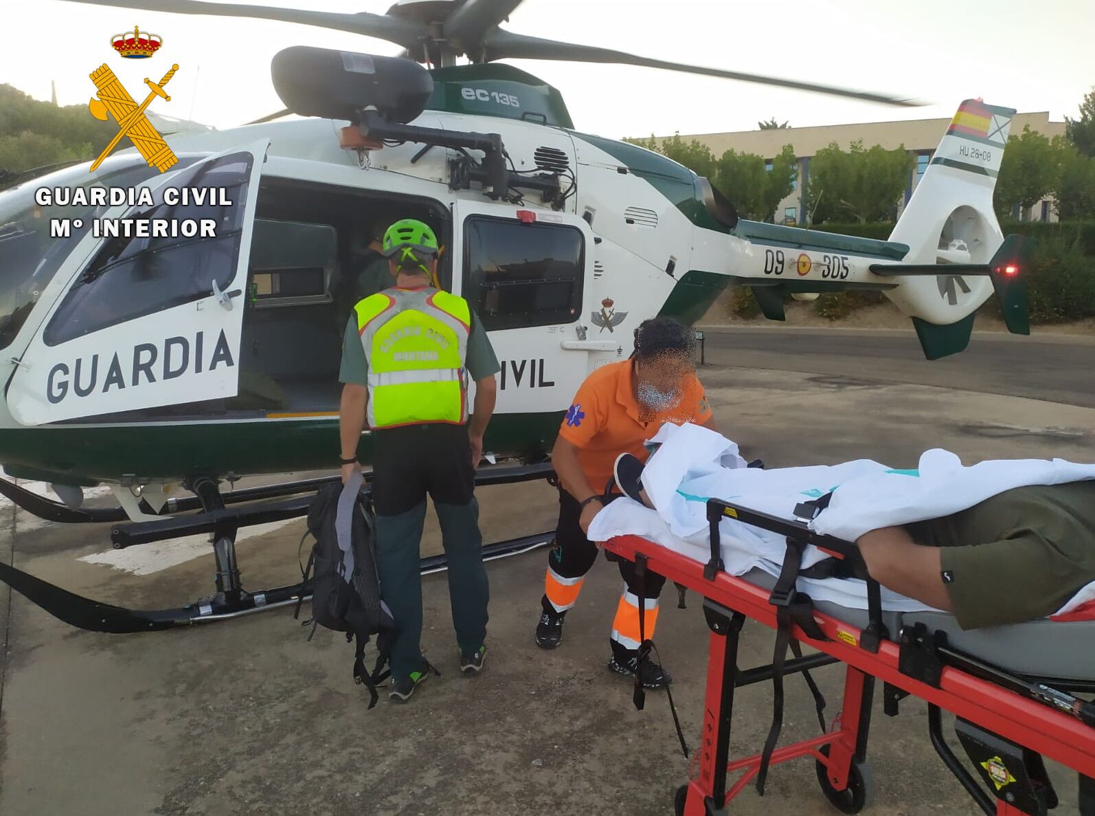 Rescate de un barranquista por parte de la Guardia Civil